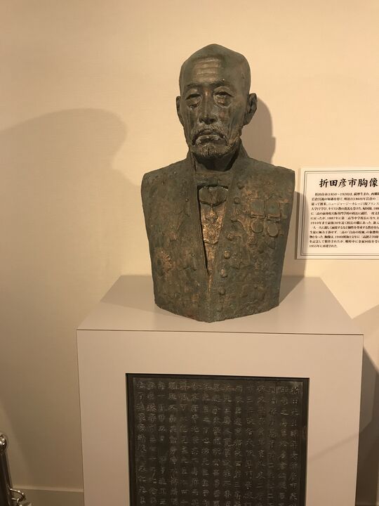 本物の折田先生像(折田彦市の胸像)